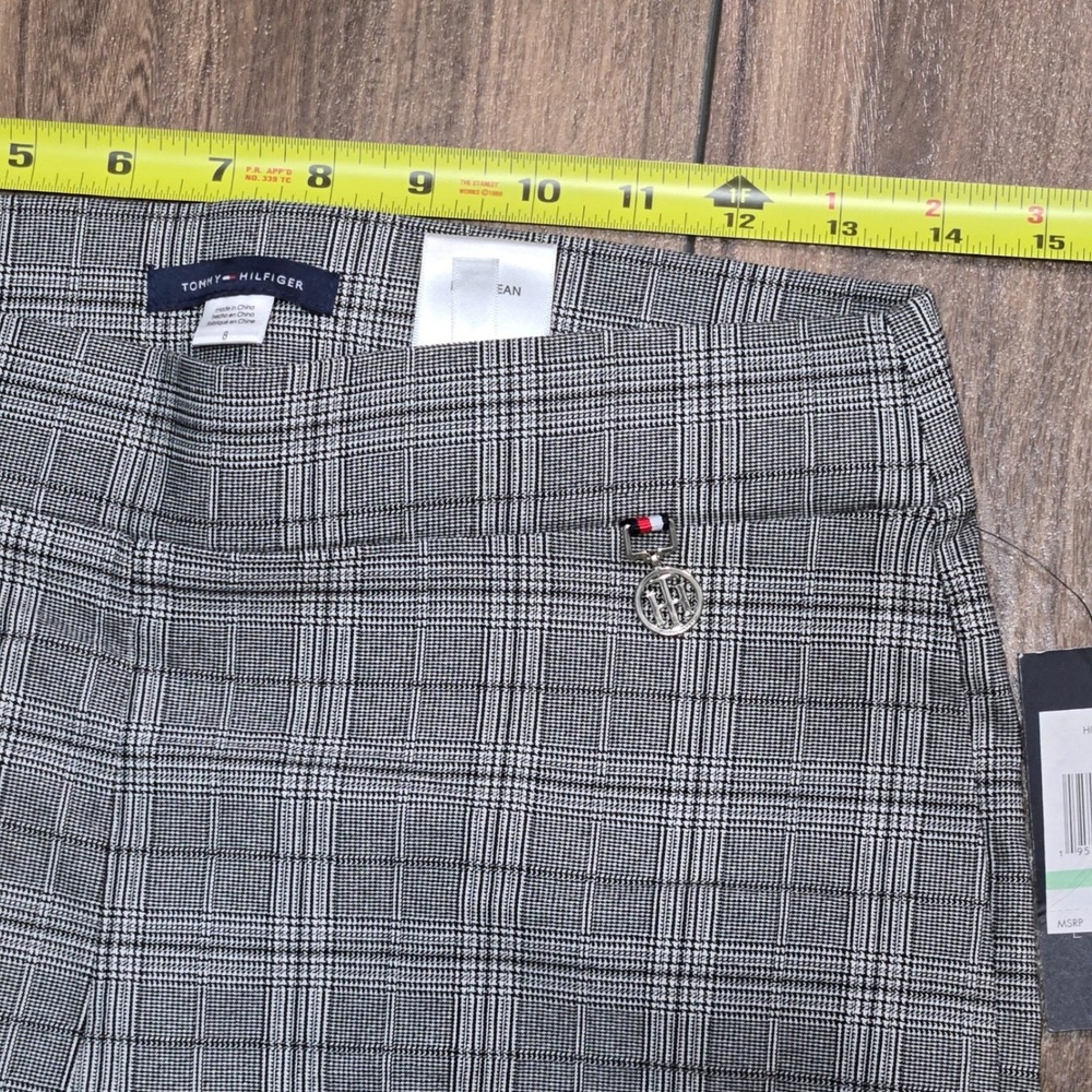 Tommy Hilfiger NWT Grey Glen Plaid Pull On Skinny Pants Size 8 NEW $89 - Picture 7 of 12